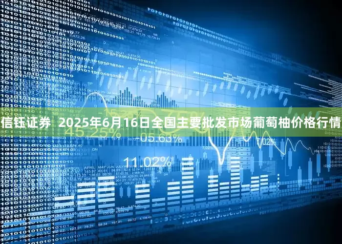 信钰证券  2025年6月16日全国主要批发市场葡萄柚价格行情