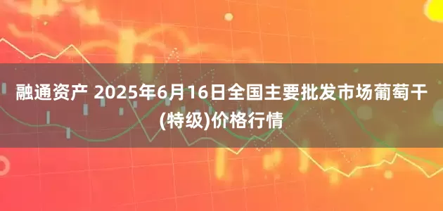 融通资产 2025年6月16日全国主要批发市场葡萄干(特级)价格行情